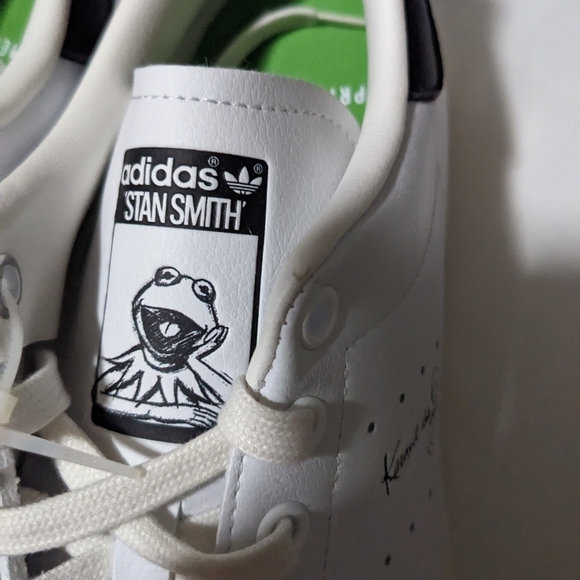 New Adidas Stan Smith x Disney Muppet Babies Kermit the Frog shoes. No box. - Picture 8 of 9